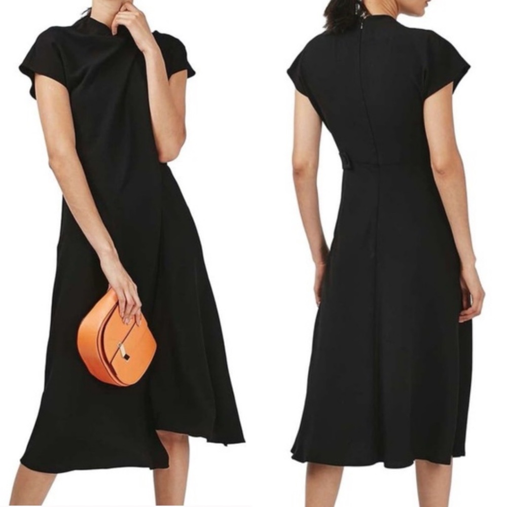 🌻 Topshop Black Midi Dress